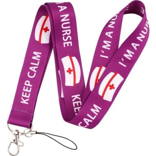 Medical Nurse Doctor Cartoon Art Key Chain webbings ribbons Neck Strap for Phone Keys ID Card Cartoon Lanyards