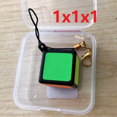 Newest ZCUBE Mini Keychain 1x1 Magic Cube Puzzle 2cm Toy 1x1x1 with pp box Cubo Magico Educational Toys For Kids Children Gift