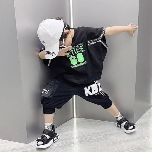 Baby Summer Clothes 4 6 8 10 12 Yrs Baby Boy Clothes Set Fashion T-shirt Tops+Short Pants Outfits Clothes Children Clothing