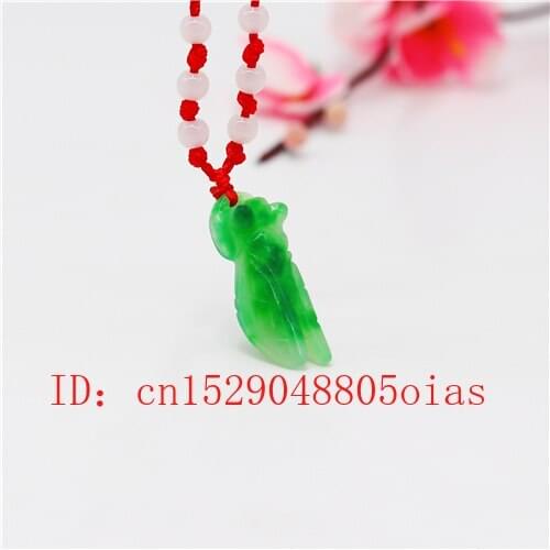 Natural Green A Emerald Jade butterfly Pendant Beads Necklace Charm Jadeite Jewellery Fashion Carved Amulet Gifts for Women Men