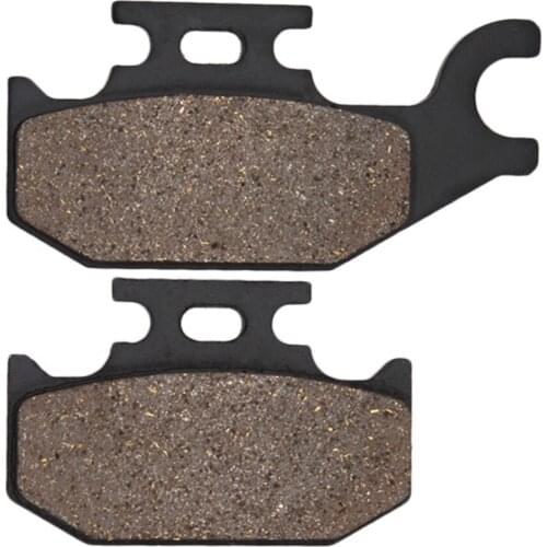 Cyleto Motorcycle Front Left and Rear Brake Pads for BOMBARDIER/BRP Outlander 330 HO 2004 2005 Outlander 400 2003 2004 2005