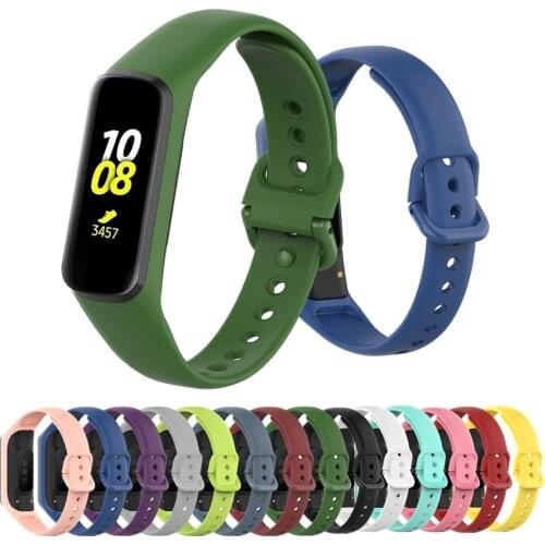 Silicone Strap for Samsung Galaxy Fit 2 SM-R220 Wristband Replacement Bracelet for Samsung Galaxy Fit2 R220 Watch Band Accessory