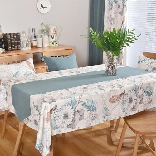 Tablecloth Nordic Literary Coffee Table Tablecloth Book Rectangular Fabric Dormitory Living Room Hipster Cotton and Linen Simple