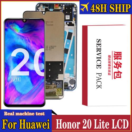 6.15'' Display with frame Replacement for Huawei Honor 20 lite Russian Version Display Touch Screen Digitizer Assembly