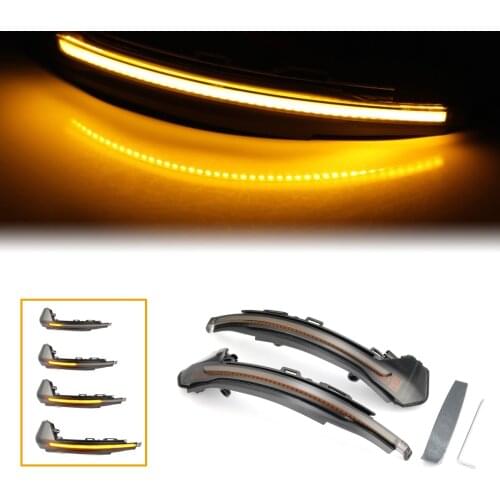 LED Dynamic Blinker Turn Signal Light Rear View Mirror Side Indicator Lamp For Audi A1 8X 2011-2018 Car Styling