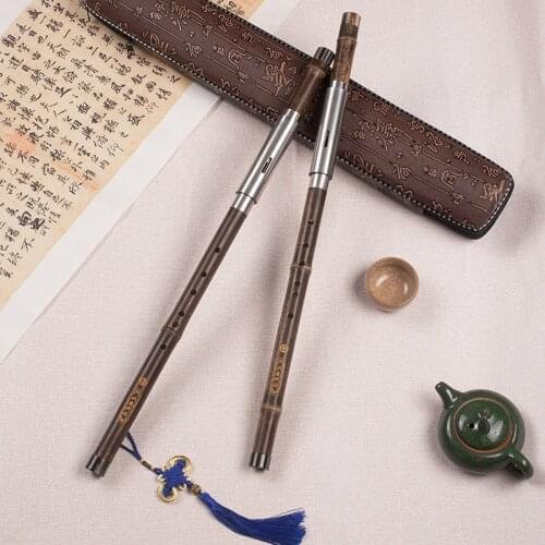 High Quality Bawu Carving Dragon pattern G/F C/bB Key Tone Chinese Musical Instrument Old Bamboo Flute