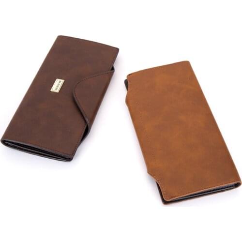 High Quality PU Leather Womens Wallet Female Fashion Long Wallets Vintage Color Casual Coin Purse Photo Card Holder Holders