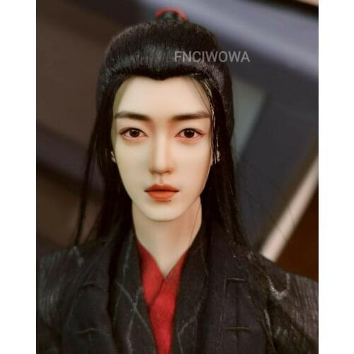 1/6 BJD Doll Wig Hair The Untamed Wei Wuxian Xiaozhan Highend Handmade Collection Realistic Long Chinese Ancient Specia OB Doll