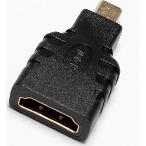 1pc New Micro HDMI-compatible A Type Socket to HDMI-compatible Micro D Male Plug Converters Cable Adapter Gold Contacts