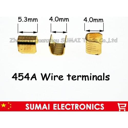 1000 PCS wiring harness terminal Connectors,454A terminals 0.5--1.5mm 2 sq,copper Joint terminal for Car motorcycle etc