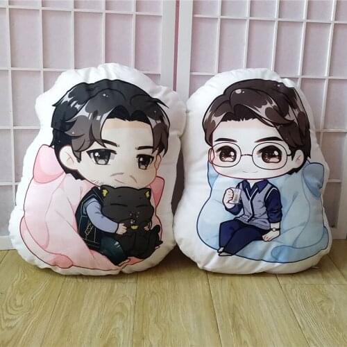 Anime Guardian Stewart Mark Shenwei Cosplay Plush Doll Cartoon Shaped Throw Pillow Sofa Back Cushion Otaku Home Decor Toy Gift