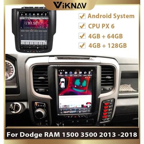 128GB Android Car radio for Dodge RAM 1500 3500 2013 -2018 car stereo radio multimedia GPS navigator audio headunit
