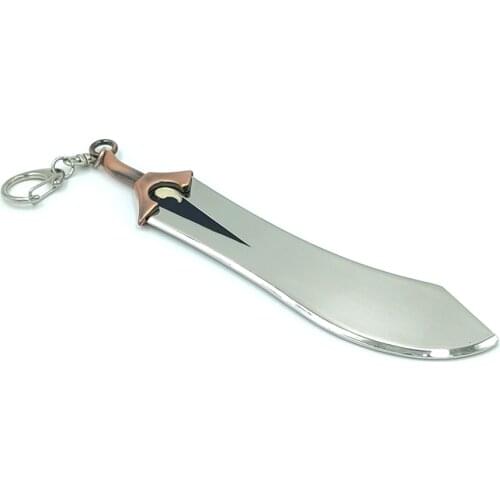 Bsarai Fate/Stay Night Emiya Shirou Ganjiang and Moye 16cm/6.3" Sword Toy Model Key Chain Ring