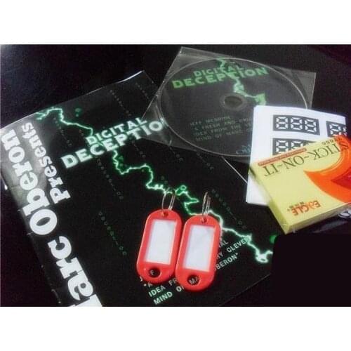 Digital Deception By Marc Oberon (Gimmick+DVD),Mental Magic,Close Up Magic Tricks,Stage Magic Mentalism,Street,Comedy