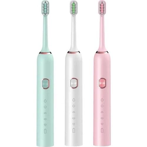 Electric Toothbrush, Rechargeable Toothbrush for Adults and Kids with 2 Bursh Heads, Ultra Cleaning 5 Modes, Waterproof