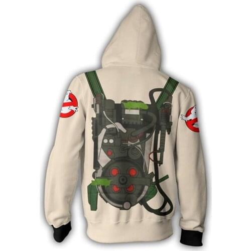 Ghostbusters the same digital print trendy zipper jacket