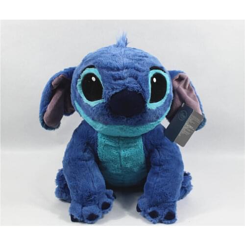 Disney Sitting 35cm Lilo & Stitch Plush Toy Stuffed Animal Soft Boy Doll For Kids Birthday Gift