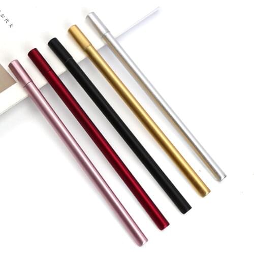 5Pcs/lot Creative Metallic Gel Pen Kawaii Writing Tool Handles Pens for Students Gifts Office Stationery School Supplies