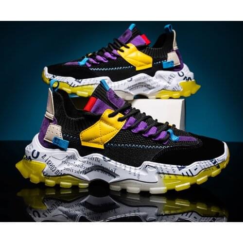 New Style Thick Bottom Running Shoes For Men White Sneakers Outdoor Sport Shoes Man Training Athletic Jogging Shoes Zapatillas