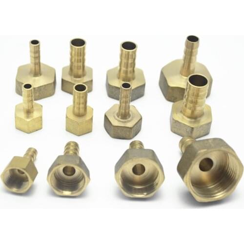 Brass Hose Fitting 6mm 8mm 10mm 12mm Barb Tail 1/8" 1/4" 1/2" 3/8" BSP Female Thread Copper Connector Joint Coupler Adapter