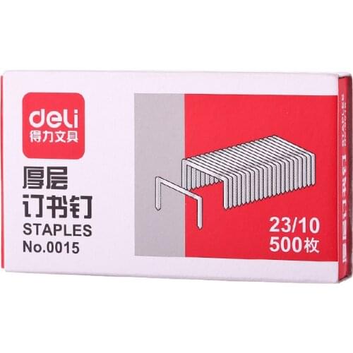 Metal staples deli 0015 thick staples 23/10 heavy duty staple