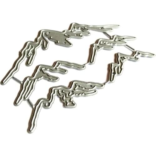 Metal Cutting Dies Successive Mountain Slope Embossing Script Die Stencils Scrapbooking Crads Art Crafts Making Supplies