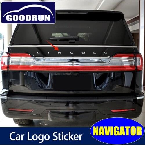 Car Logo Sticker for Lincoln NAVIGATOR Front Rear Door Body Bagde Grill Emblem Badge Metal Exteriores Decoration Accessorior