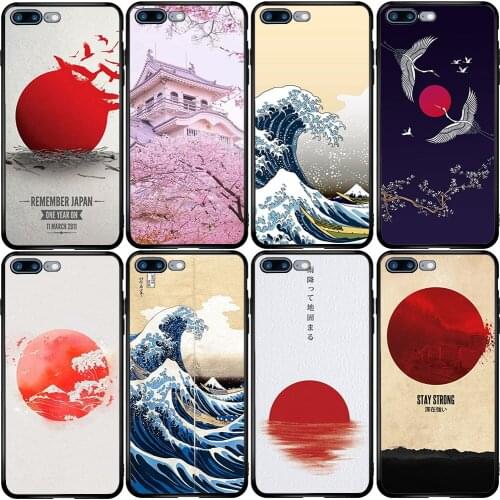 Phone Case for Xiaomi Redmi Note 10 9 9S 9A 8 8T 7 6 7A 6A 5A 5 A1 A2 A3 Pro Max Plus Lite Japanese JP Japan Flag
