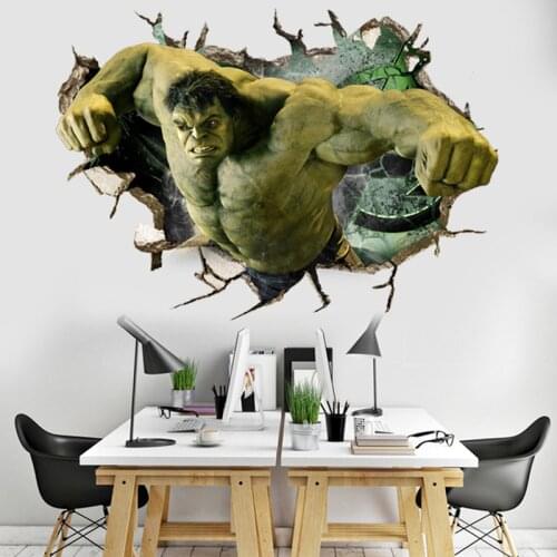 3D Posters American Anime Wall Stickers For Boy Kids Room Outer Space Nursery Bedroom DIY Decor Waterproof Murals Room Wallpaper