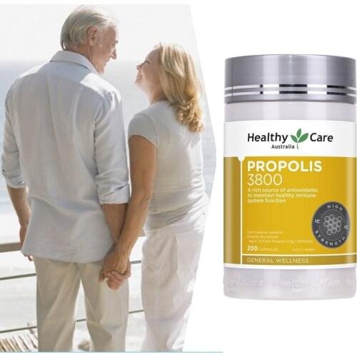 Healthy Care Propolis 3800mg 200Capsules Vitamins Minerals HC Royal Jelly Immunity Health and Wellness Products Food Supplements