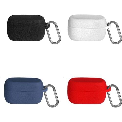 Clamshell Opening Anti-shock Flexible Silicone Comprehensive Protective Case Full Cover for Jabra Elite Active 75t Earphone Acce