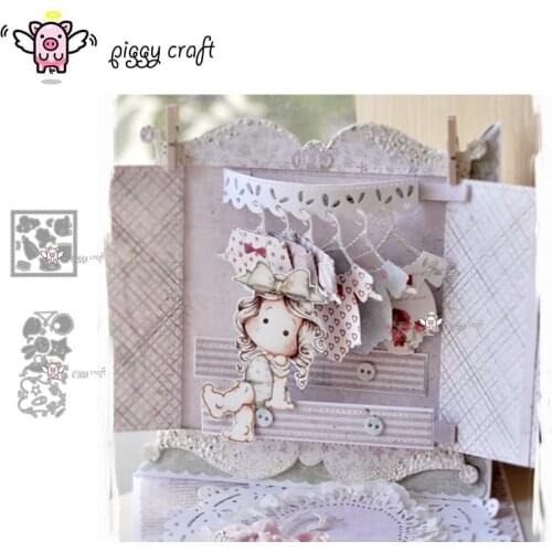Piggy Craft metal cutting dies cut die mold Cloud baby clothes animal Scrapbook paper craft knife mould blade punch stencils