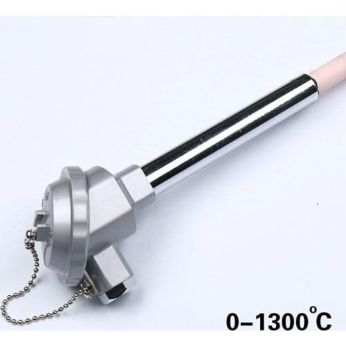 Thermocouple temperature sensor K-type WRN-132 300-500mm corundum ceramic tube SUS304 1300 degree for high temperature furnace