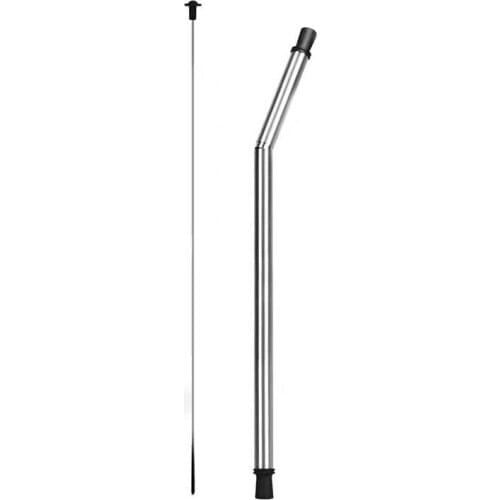 Metal Foldable Drinking Straw Portable Food Grade Silicone Collapsible Straw with Cleaning Brush Set and Storage Case