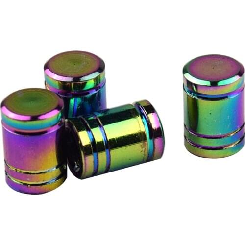 Improving Air Loss Cylinder Shape Racing Style Tire Valve Caps for Motorcycles Bicycles