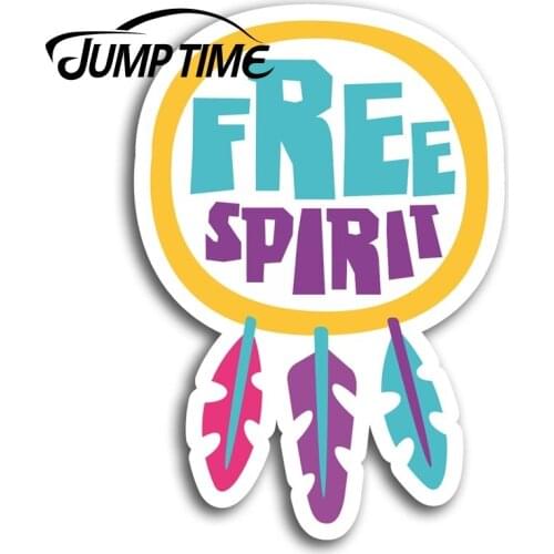 Jump Time for Free Spirit Vinyl Stickers Travel Teen Sticker Laptop Luggage Car Bumper Decal Waterproof Car Accessories