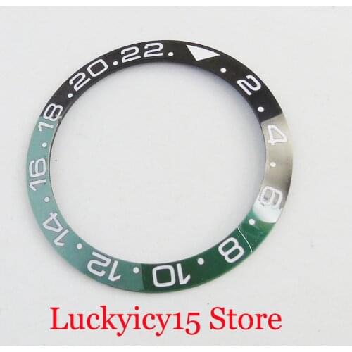 High Quality Ceramic Green Black 38mm Watch Bezel Ring Insert Fit 40mm Automatic Men Watch