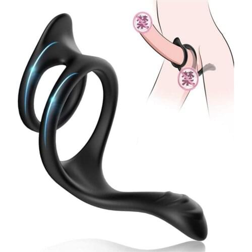 Adults Erotic Products Silicone Cockring Sleeve for Penis Ring Male Time Delay Ejaculation Penis Ring Sex Toys For Men Couples