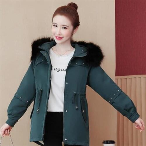 Woman Coat winter parka Warm Thick wool liner Cotton Padded Jackets outdoor jackets chill-proof ski suit Jacket Outwear