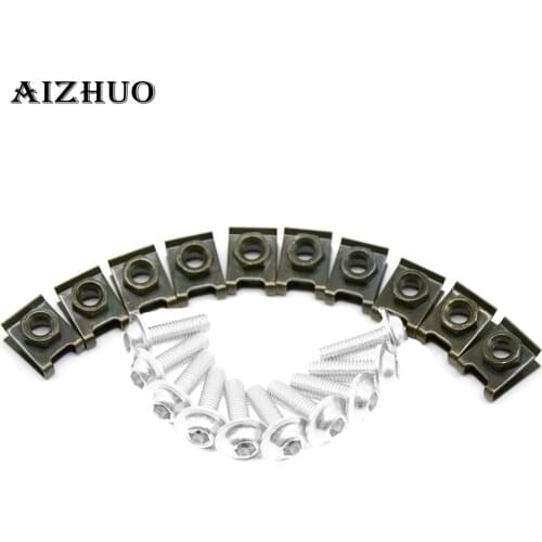 10 pieces 6mm motorbike screwse body fairing For Ducati 899 959 1098 1100 1198 1199 1299 R S panigale