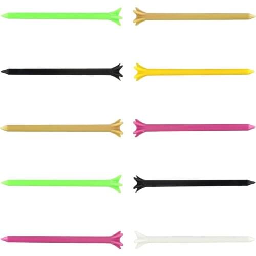 20x PE Plastic Golf Tee 3-1/4 Inch Durable Claw Tees Training Aids Assorted