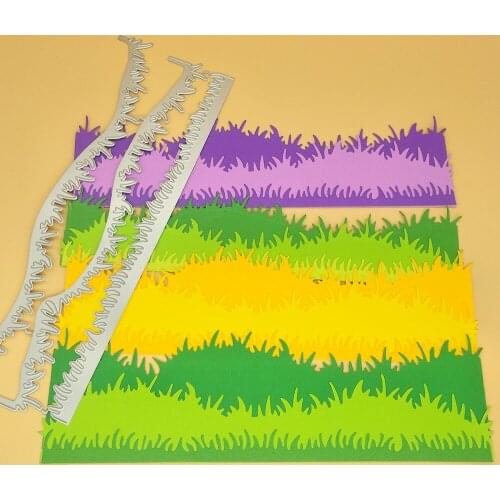 3 lawn and grass metal cutting templates DIY scrapbook, card making, embossing crafts, photo album decoration