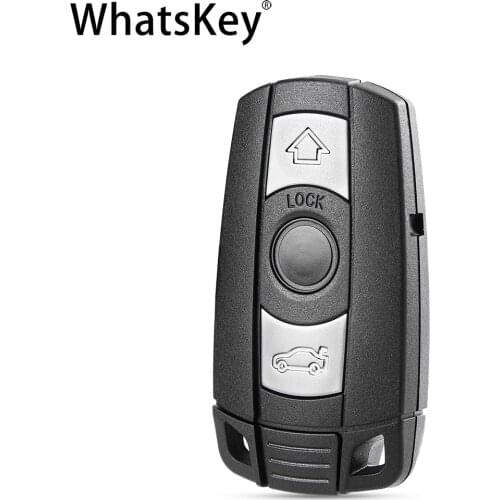 WhatsKey Top Quality 3 Button Remote Car Key Shell Smart Key Cover Fob Case For BMW 1 3 5 6 Series E91 E92 E60 E90