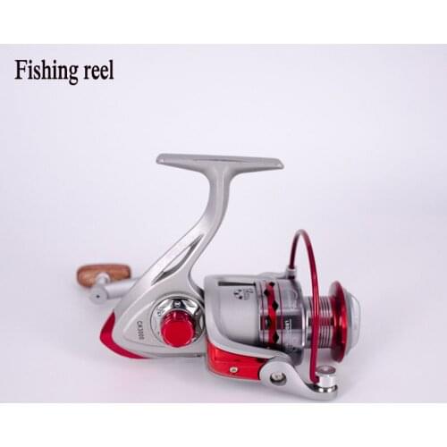 Wooden handshake Spinning Fishing Reel Gear Ratio5.2:1Max Drag 4.5-7.5kg Metal coil Stainless Saltewater Carp Fishing Reel Wheel