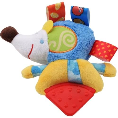 Infant Musical With BB Soft Plush Fox Bear Cows Baby Rattles Bed Stroller Teether Rattle Mobiles Baby Toys Gift Plush Doll