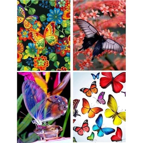 DPF diamond painting cross stitch butterfly diamond embroidery crafts diamond mosaic kit square/round rhinestone home decor
