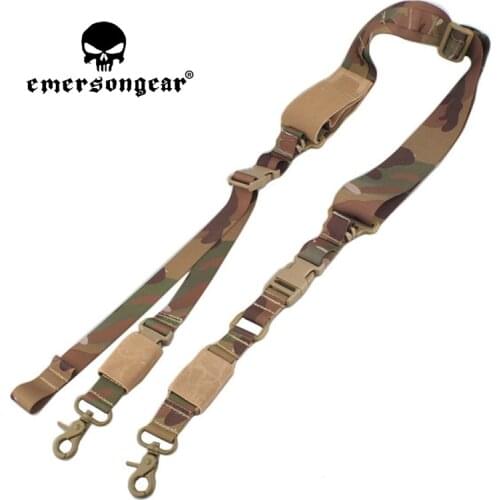 EMERSONGEAR Tactical Multicam Gun Sling Adjustable Two Point Sling Bungee Rifle Strap System For Airsoft Hunting Military