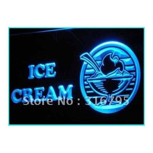 I185 OPEN Ice-cream Cafe Shop Display LED Neon Light Light Signs On/Off Switch 20+ Colors 5 Sizes
