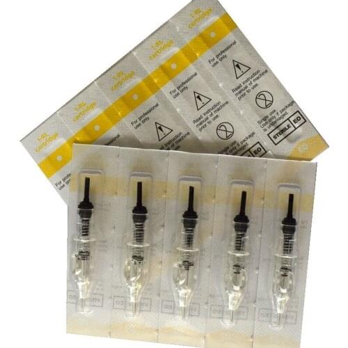 Bermeizer 10PCS Revolution Tattoo Needles Permanent Makeup Catridges For Tattoo Machine Kit Eyebrow Needle 1R 0.4/0.3/0.25mm