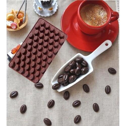 Coffee beans shape Silicone mold handmade Chocolate Fondant cake mould Baking mold DIY tools
